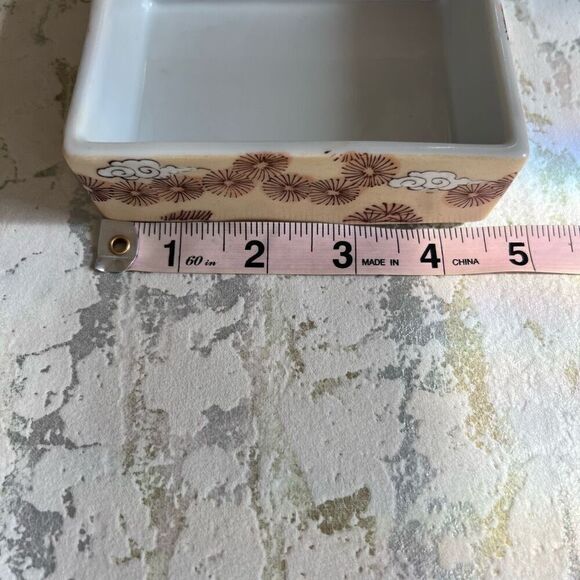 Japanese Porcelain Ware trinket box Warrior Horse - Picture 9 of 11